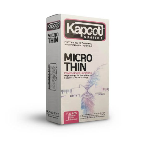 کاندوم کاپوت مدل Micro Thin بسته 12 عددی